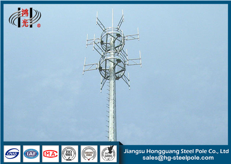 Tours de mât de télécommunication de la taille Q345 de H25m pour l'industrie de radiodiffusion